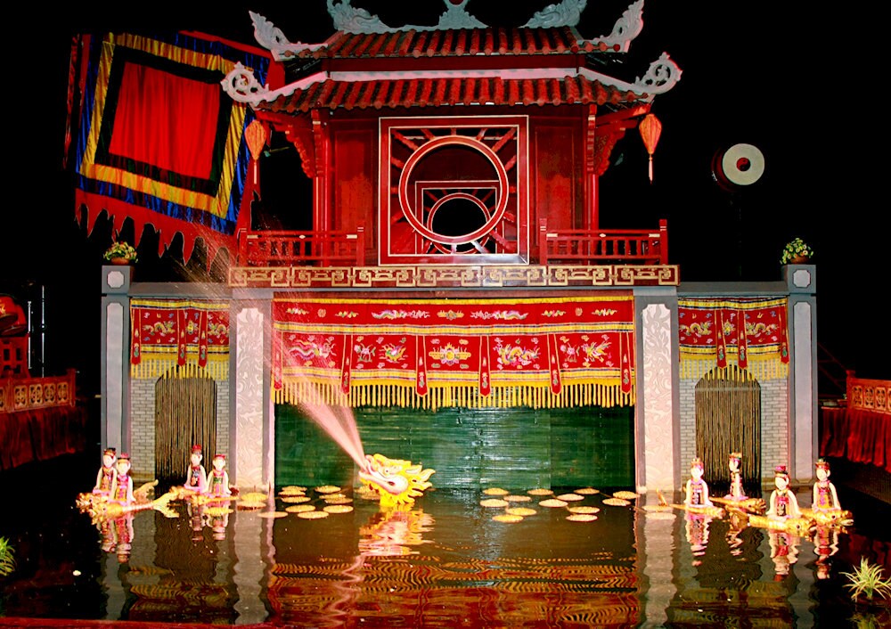 Water puppetry has evolved into a reflection of the spiritual life 